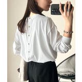 後ろ姿も、抜かりなく。胸刺繍 シルケット素材 ゆったりシルエット | Classical Elf | 詳細画像13