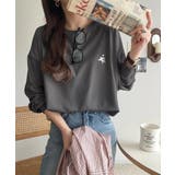 後ろ姿も、抜かりなく。胸刺繍 シルケット素材 ゆったりシルエット | Classical Elf | 詳細画像28