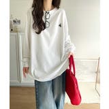 後ろ姿も、抜かりなく。胸刺繍 シルケット素材 ゆったりシルエット | Classical Elf | 詳細画像5