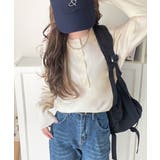 ニットのぬくもりに、少しのアクセント。前後2wayヘンリーネックニットプルオーバ… | Classical Elf | 詳細画像1