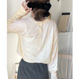 ニットのぬくもりに、少しのアクセント。前後2wayヘンリーネックニットプルオーバ… | Classical Elf | 詳細画像7