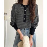 ニットのぬくもりに、少しのアクセント。前後2wayヘンリーネックニットプルオーバ… | Classical Elf | 詳細画像20