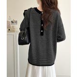 ニットのぬくもりに、少しのアクセント。前後2wayヘンリーネックニットプルオーバ… | Classical Elf | 詳細画像26