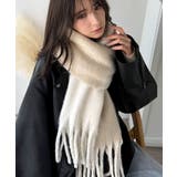 顔まわりに華やぎをプラス♪ バイカラー起毛マフラー | Classical Elf  | 詳細画像1