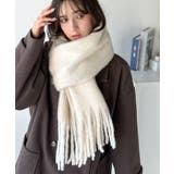 顔まわりに華やぎをプラス♪ バイカラー起毛マフラー | Classical Elf  | 詳細画像2