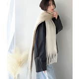 顔まわりに華やぎをプラス♪ バイカラー起毛マフラー | Classical Elf  | 詳細画像3