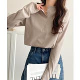 ベージュ | シンプルだからこそ、こだわりたい。シルケット加工ドット釦ヘンリーTシャツ（長袖） | Classical Elf 