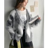 羽織るだけで旬顔＆スタイルアップを叶える◎長起毛アーガイルカーディガン | Classical Elf  | 詳細画像11 