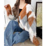 羽織るだけで旬顔＆スタイルアップを叶える◎長起毛アーガイルカーディガン | Classical Elf  | 詳細画像22 