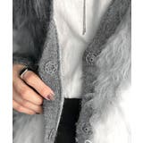 羽織るだけで旬顔＆スタイルアップを叶える◎長起毛アーガイルカーディガン | Classical Elf  | 詳細画像29 