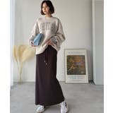 縦ラインでほっそり見え、毎日頼れる美人スカート。”美”シルエットリブスカート | Classical Elf  | 詳細画像17 