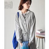 大人リラクシーで抜け感を。胸刺繍配色デザインヘンリーネックロングワンピース | Classical Elf  | 詳細画像11 