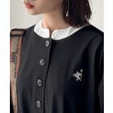 大人リラクシーで抜け感を。胸刺繍配色デザインヘンリーネックロングワンピース | Classical Elf  | 詳細画像20 