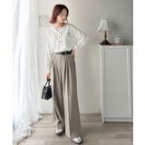 着回し力抜群♪リラックスシルエットで程よい抜け感◎胸刺繍ヘンリーネックトップス | Classical Elf  | 詳細画像8 