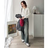 着回し力抜群♪リラックスシルエットで程よい抜け感◎胸刺繍ヘンリーネックトップス | Classical Elf  | 詳細画像10 