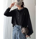 着回し力抜群♪リラックスシルエットで程よい抜け感◎胸刺繍ヘンリーネックトップス | Classical Elf  | 詳細画像14 