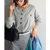 着回し力抜群♪リラックスシルエットで程よい抜け感◎胸刺繍ヘンリーネックトップス | Classical Elf  | 詳細画像22 