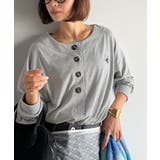 着回し力抜群♪リラックスシルエットで程よい抜け感◎胸刺繍ヘンリーネックトップス | Classical Elf  | 詳細画像23 