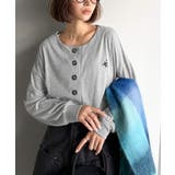 着回し力抜群♪リラックスシルエットで程よい抜け感◎胸刺繍ヘンリーネックトップス | Classical Elf  | 詳細画像28 