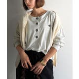 着回し力抜群♪リラックスシルエットで程よい抜け感◎胸刺繍ヘンリーネックトップス | Classical Elf  | 詳細画像29 