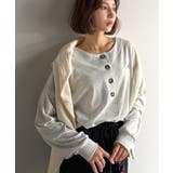 着回し力抜群♪リラックスシルエットで程よい抜け感◎胸刺繍ヘンリーネックトップス | Classical Elf  | 詳細画像30 