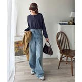 着回し力抜群♪リラックスシルエットで程よい抜け感◎胸刺繍ヘンリーネックトップス | Classical Elf  | 詳細画像41 