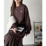 一枚でコーディネートが完成する優秀アイテム◎胸刺繍ドロスト裏起毛ドッキングワンピ… | Classical Elf  | 詳細画像8 