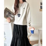 一枚でコーディネートが完成する優秀アイテム◎胸刺繍ドロスト裏起毛ドッキングワンピ… | Classical Elf  | 詳細画像18 