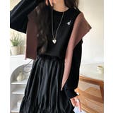 一枚でコーディネートが完成する優秀アイテム◎胸刺繍ドロスト裏起毛ドッキングワンピ… | Classical Elf  | 詳細画像3 