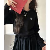 一枚でコーディネートが完成する優秀アイテム◎胸刺繍ドロスト裏起毛ドッキングワンピ… | Classical Elf  | 詳細画像5 