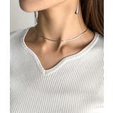 美デコルテを演出♪リブニットカーヴィーネックトップス（半袖） | Classical Elf  | 詳細画像32 