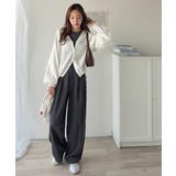 シルエット自在でお洒落も叶う。裾ドロストVネックニットカーディガン（長袖） | Classical Elf  | 詳細画像5 