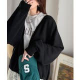 シルエット自在でお洒落も叶う。裾ドロストVネックニットカーディガン（長袖） | Classical Elf  | 詳細画像12 