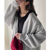 シルエット自在でお洒落も叶う。裾ドロストVネックニットカーディガン（長袖） | Classical Elf  | 詳細画像17 