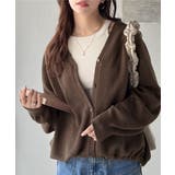 シルエット自在でお洒落も叶う。裾ドロストVネックニットカーディガン（長袖） | Classical Elf  | 詳細画像24 