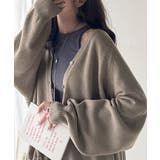 シルエット自在でお洒落も叶う。裾ドロストVネックニットカーディガン（長袖） | Classical Elf  | 詳細画像30 