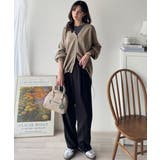 シルエット自在でお洒落も叶う。裾ドロストVネックニットカーディガン（長袖） | Classical Elf  | 詳細画像33 