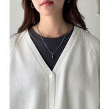 シルエット自在でお洒落も叶う。裾ドロストVネックニットカーディガン（長袖） | Classical Elf  | 詳細画像42 