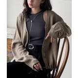 グレージュ | シルエット自在でお洒落も叶う。裾ドロストVネックニットカーディガン（長袖） | Classical Elf 