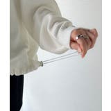 シルエット自在でお洒落も叶う。裾ドロストVネックニットカーディガン（長袖） | Classical Elf  | 詳細画像44 