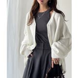 シルエット自在でお洒落も叶う。裾ドロストVネックニットカーディガン（長袖） | Classical Elf  | 詳細画像2 