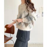 シンプルコーデに差をつける一着。長起毛アーガイル柄ニットプルオーバー | Classical Elf | 詳細画像8