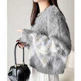 シンプルコーデに差をつける一着。長起毛アーガイル柄ニットプルオーバー | Classical Elf | 詳細画像15