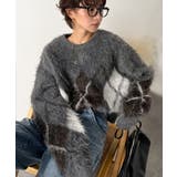 シンプルコーデに差をつける一着。長起毛アーガイル柄ニットプルオーバー | Classical Elf | 詳細画像19