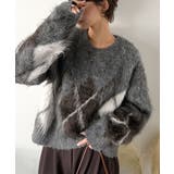 シンプルコーデに差をつける一着。長起毛アーガイル柄ニットプルオーバー | Classical Elf | 詳細画像21