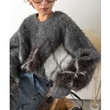 チャコール | シンプルコーデに差をつける一着。長起毛アーガイル柄ニットプルオーバー | Classical Elf