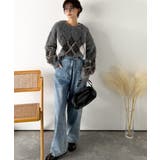 シンプルコーデに差をつける一着。長起毛アーガイル柄ニットプルオーバー | Classical Elf | 詳細画像26