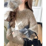 シンプルコーデに差をつける一着。長起毛アーガイル柄ニットプルオーバー | Classical Elf | 詳細画像28