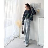 シンプルコーデに差をつける一着。長起毛アーガイル柄ニットプルオーバー | Classical Elf | 詳細画像42