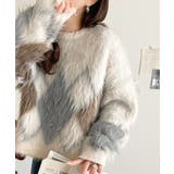 シンプルコーデに差をつける一着。長起毛アーガイル柄ニットプルオーバー | Classical Elf | 詳細画像2